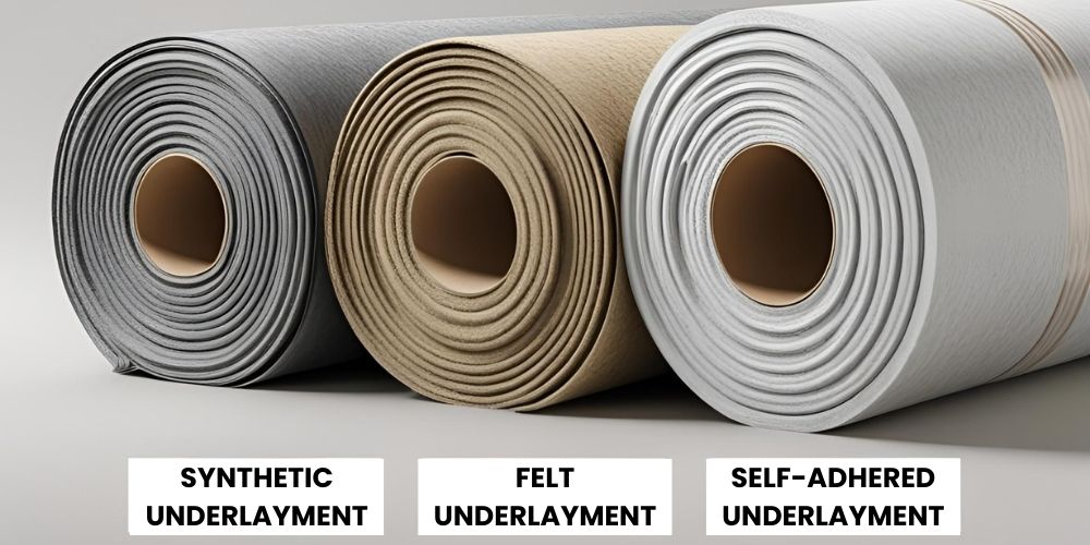 Types of underlayment for metal roofs