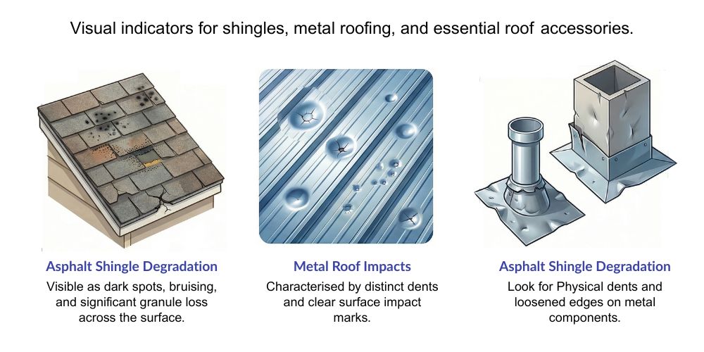 Identifying Hail Damage A Visual Guide for Roof Inspections