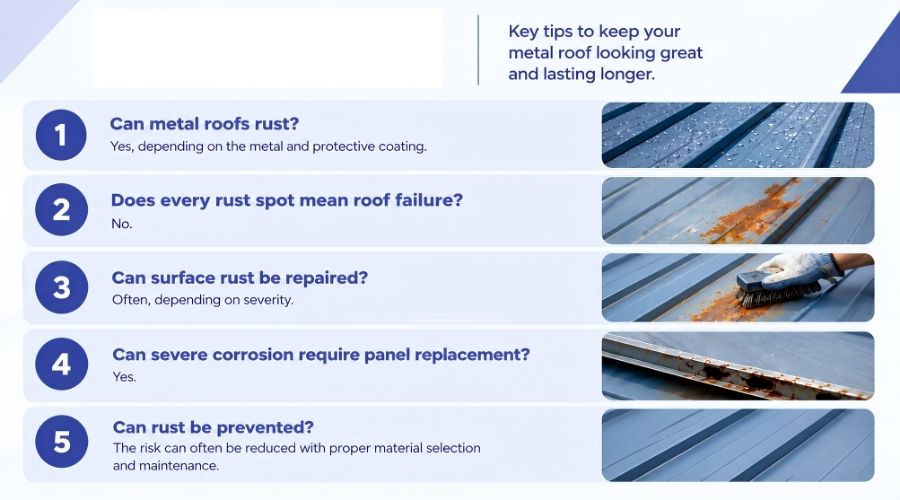 metal roof rust quick facts